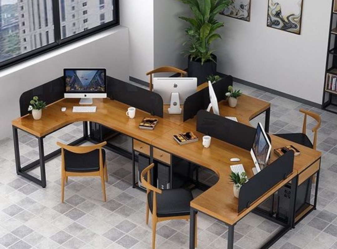 Workstation for four person