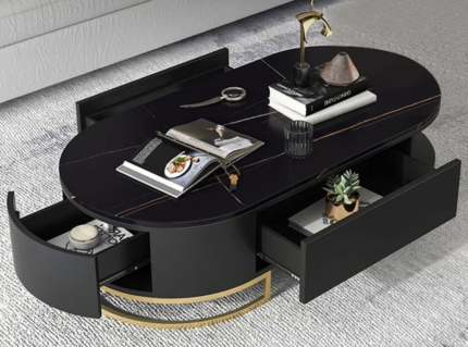 Oval Storage Coffee Table | Buy the Best Office Furniture in Pakistan at the Best Prices | office furniture near me | furniture near me