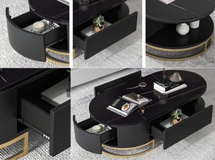 Oval Storage Coffee Table | Buy the Best Office Furniture in Pakistan at the Best Prices | office furniture near me | furniture near me