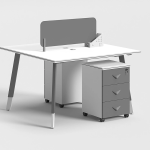 2 Seats Workstation Desk with Drawer | Furniture near me | Furniture Store near me | Furniture market near me | office furniture near me