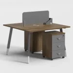 2 Seats Workstation Desk with Drawer | Furniture near me | Furniture Store near me | Furniture market near me | office furniture near me
