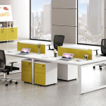 4 Staff Computer Workstation Table Cubicle Green With E1 MFC Board | Furniture near me | Furniture Store near me | Furniture market near me | office furniture near me