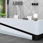 Modern White Office Reception Desk Counter | Furniture near me | Furniture Store near me | Furniture market near me | office furniture near me