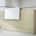 Standard Size Reception Desk Small Front | Furniture near me | Furniture Store near me | Furniture market near me | office furniture near me