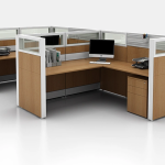 Workstation Sound Proof Small Single Semi Circle Desk | Furniture near me | Furniture Store near me | Furniture market near me | office furniture near me