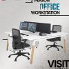 2 Person Office Workstations | Office Furniture | Furniture near me | Furniture Store near me | Furniture market near me | office furniture near me