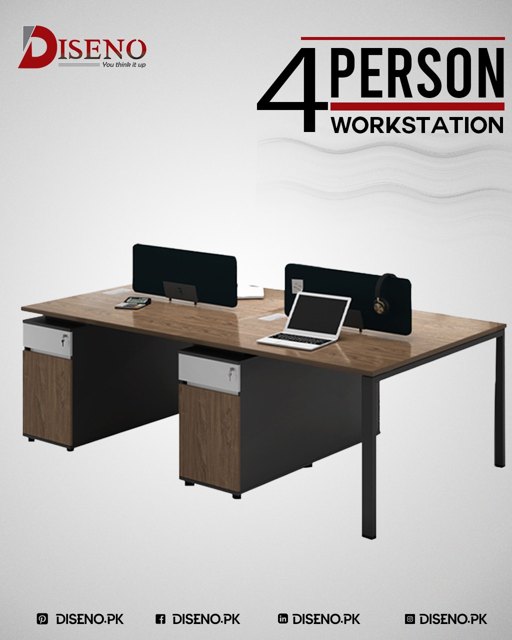 4 Person China Modern Workstation | Office Furniture | Furniture near me | Furniture Store near me | Furniture market near me | office furniture near me