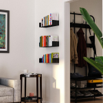 Bookshelf with Buro Hanger Cubicle Hooks | Office Furniture | Furniture near me | Furniture Store near me | Furniture market near me | office furniture near me