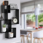 Set Of 4 Cube Intersecting Shelves | home wall art near me | | home accessories online | cheap home decor items online | decoration piece for home | decoration piece for wall | daraz wall decor | wall decoration piece