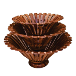Set of 3 Wooden Fruit Baskets | kitchen utensils online pakistan | kitchen accessories in lahore