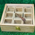 Wood Color Spice Box | home accessories online | home accessories store