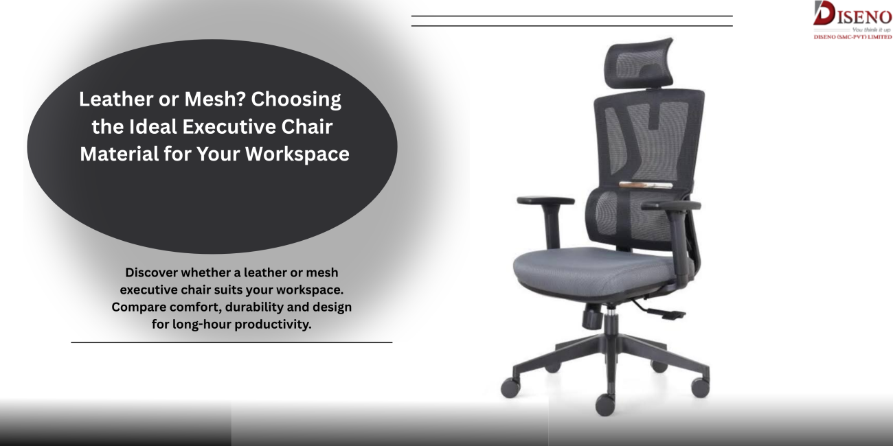 Executive chair leather and mesh comparison